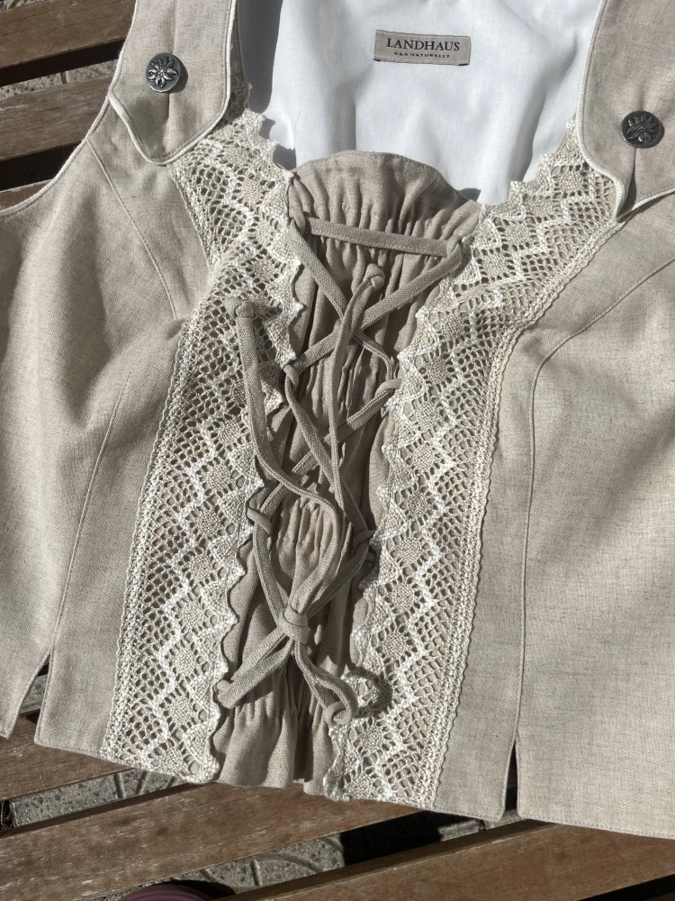 Dámský živůtek v selském, dirndl, dobovém stylu vel. 44