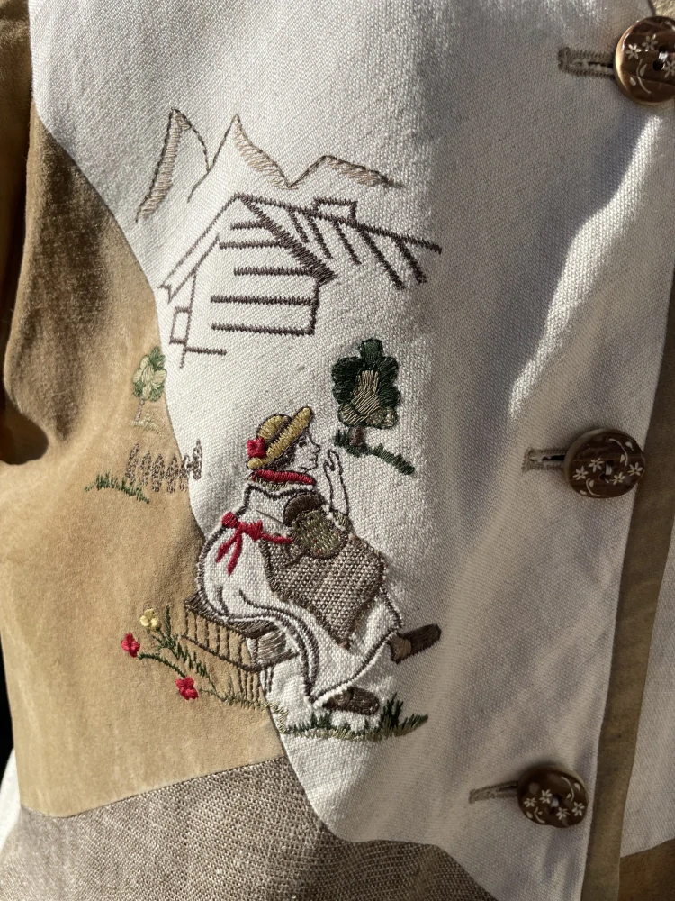 Dámská vesta v selském, country, vintage stylu vel. 42