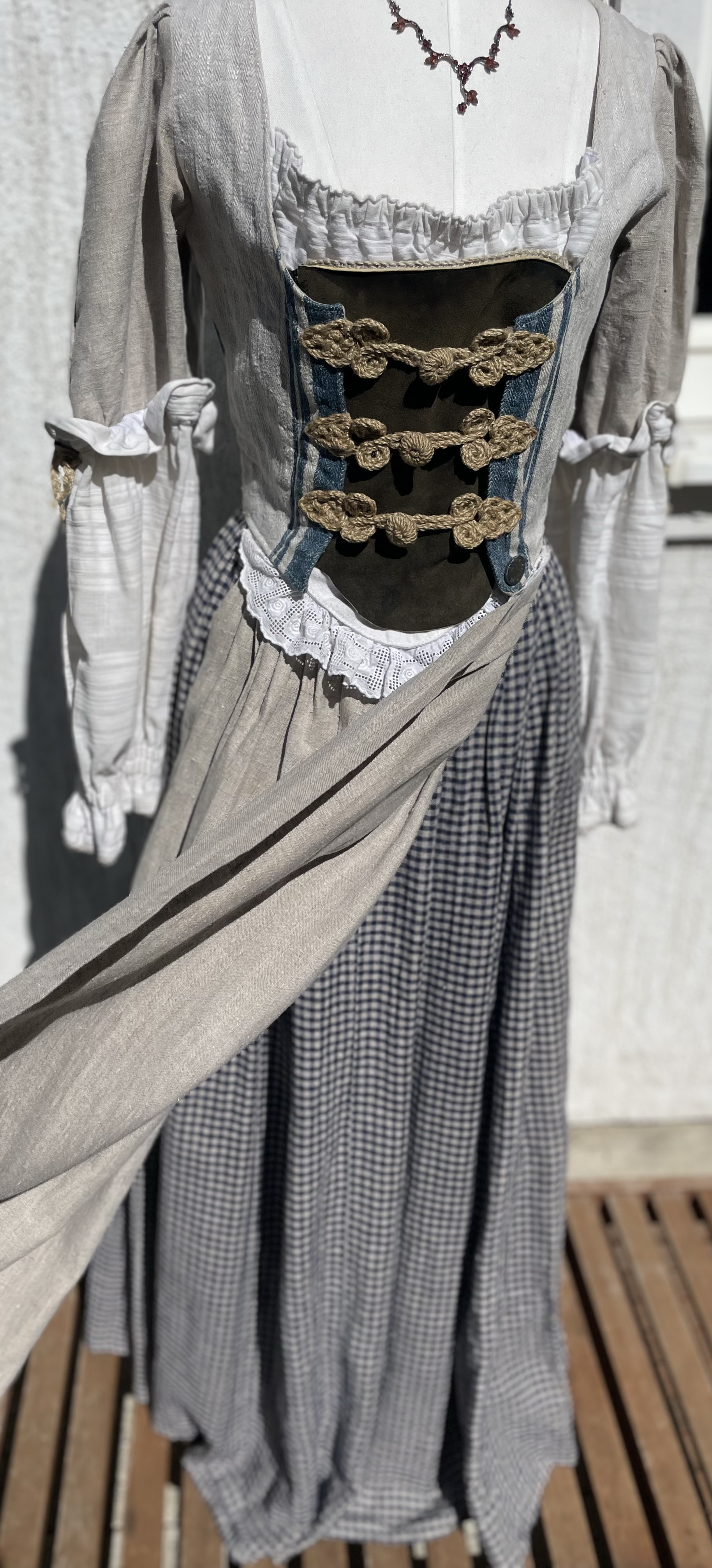 Dámské selské, country, vintage šaty vel. 36