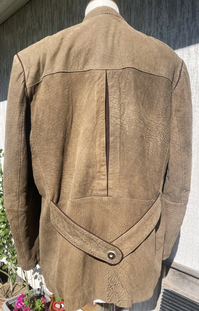 Pánská kožená bunda / sako v selském stylu vel. XXL