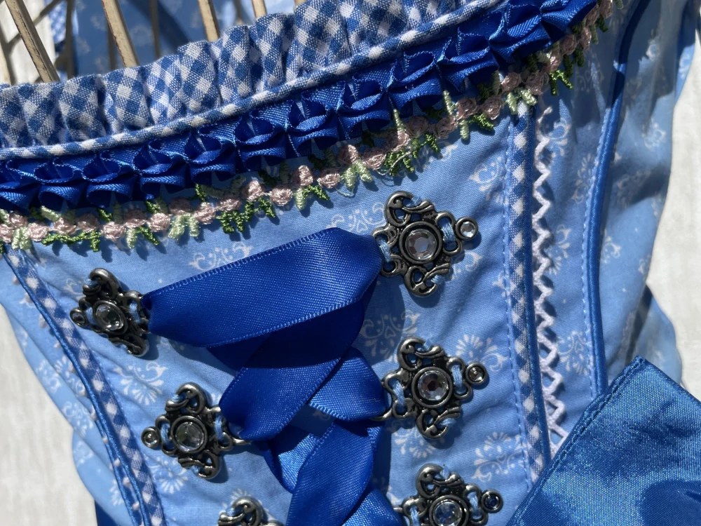 Dámské šaty dirndl, selské vel. XXS