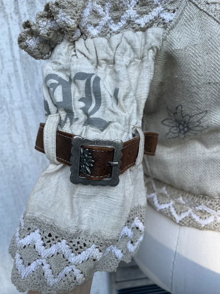 Dámský živůtek, halenka v selském, dobovém, country stylu vel. 42