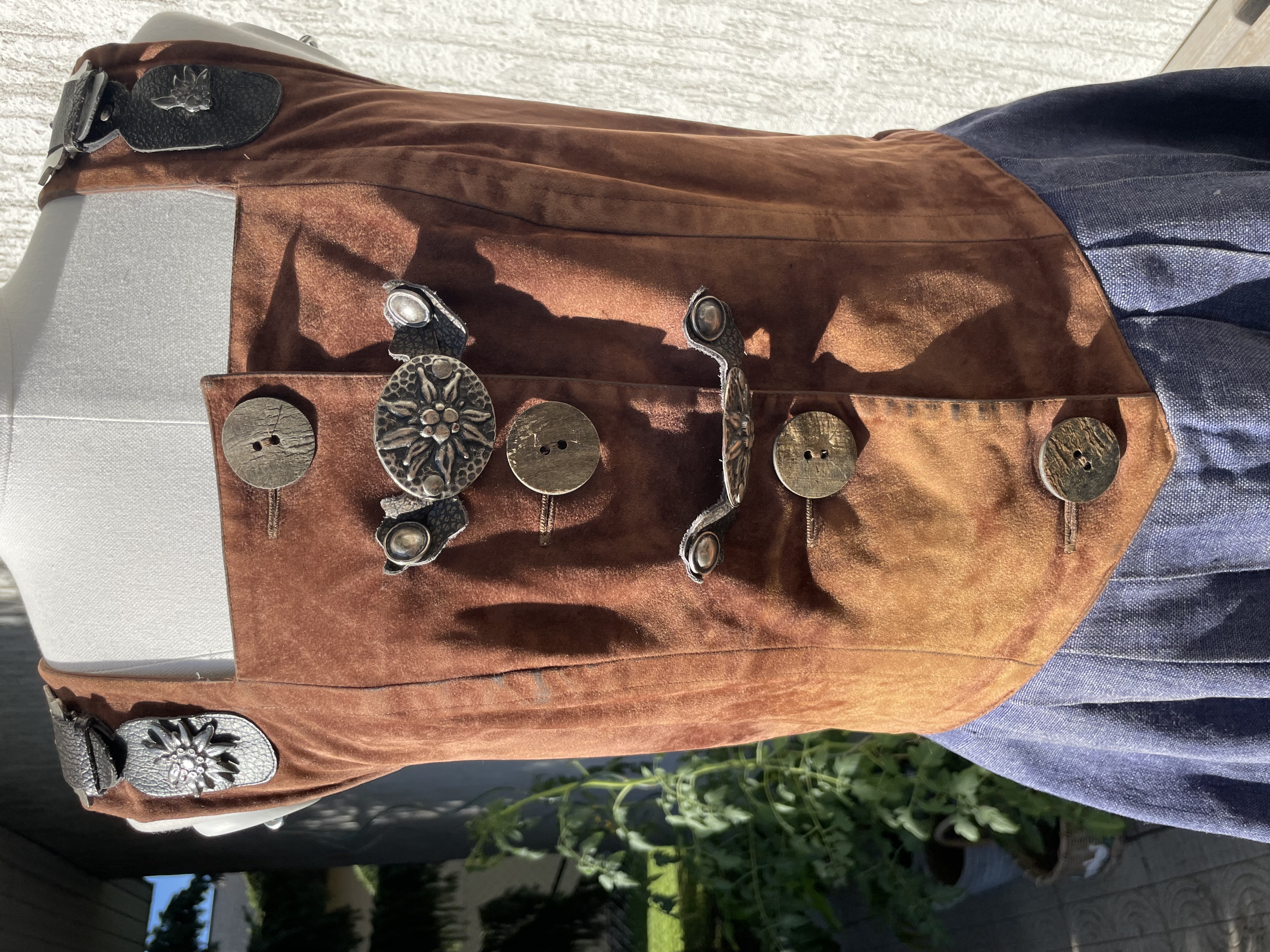 Dámské lněné šaty v dobovém, vintage, rustikálním, country, western stylu vel. 38