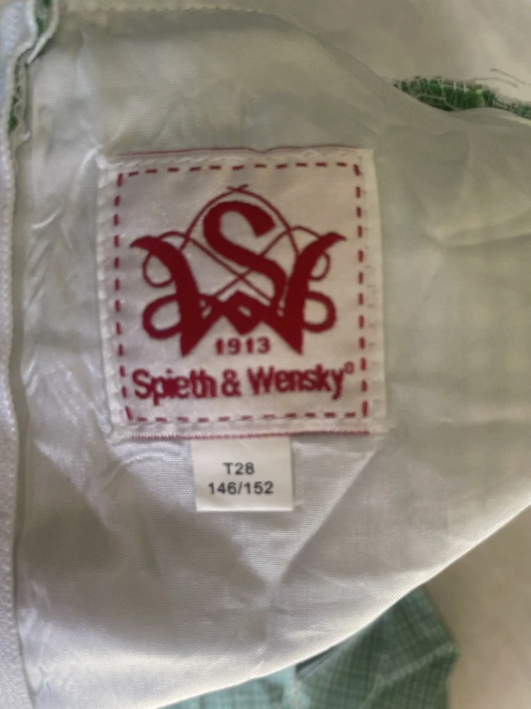 Dívčí dirndl šaty se zástěrou vel. 146/152