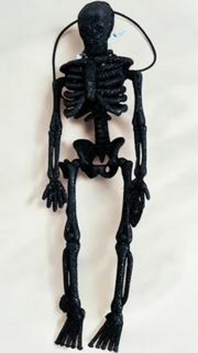 karnevalový doplněk plastový KOSTLIVEC halloween