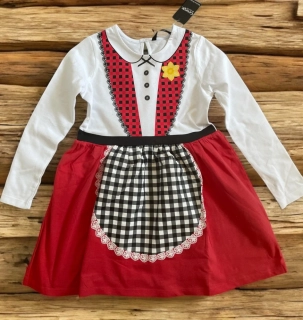 BAVLNĚNÉ DÍVČÍ ŠATY KROJ, SELKA, DĚVEČKA > 110
