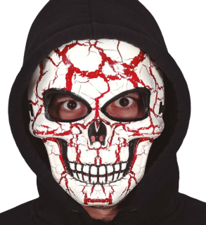 karnevalová maska kostra, kostlivec SKULL