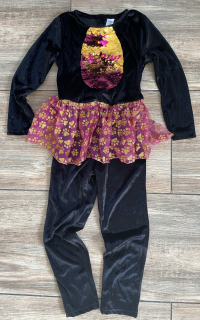 karnevalový kostým HALLOWEEN kočka  vel. 5-6 let