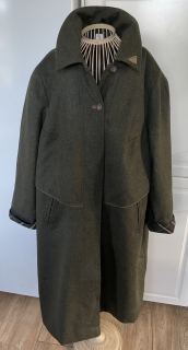 dámský kabát v selském, mysliveckém stylu vel. 56