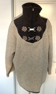 dámská chlupatá mikina DIRNDL, selský styl