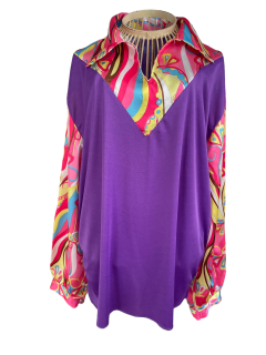 karnevalový kostým košile HIPPIES vel. L