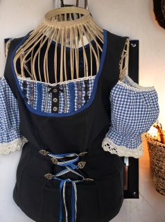 dámská halenka, tričko v selském dobovém stylu vel. M