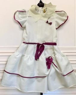 dívčí šaty v dobovém stylu vel. 140