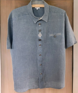 lněná pánská selská košile vel. XXL
