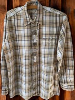 pánská falenová košile v selském, country stlu vel. M