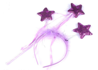 FIALOVÝ set ČELENKA A HŮLKA VÍLA ČI ANDĚL