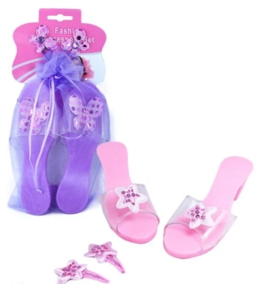 STŘEVÍČKY PRINCEZNA, VÍLA + SPONKY***18,5 CM