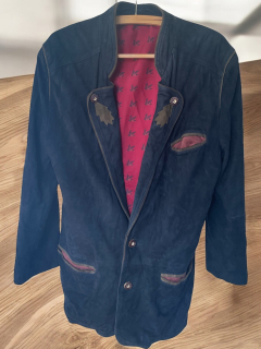 pánské kožené sako v selském stylu vel. XL