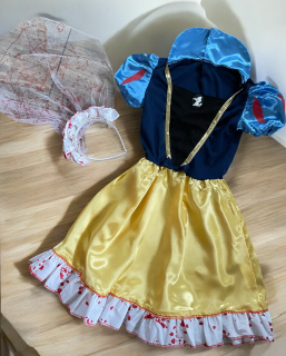 karnevalový kostým SNĚHURKA halloween vel. 128