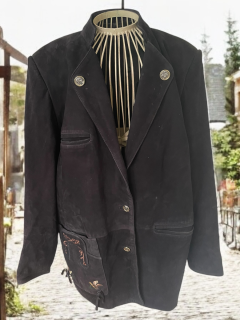pánské kožené sako v selském stylu vel. XL