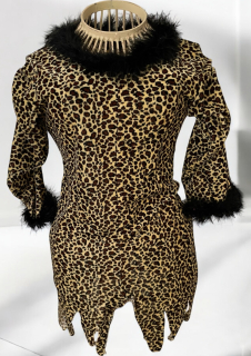 karnevalový kostým leopardí šaty PRAVĚK, PRAŽENA vel. S