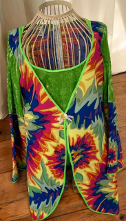 karnevalový kostým šaty HIPPIES vel. 36