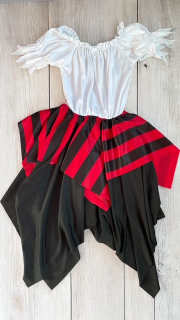 karnevalový kostým šaty PIRÁTKA vel. 7-10 let