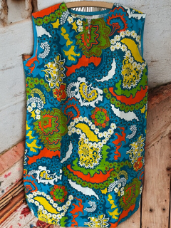 bavlněný plášť šaty alá UKLÍZEČKA vel. 50