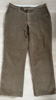 pánské manžestrové kalhoty vel. XL