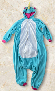 flísový overal JEDNOROŽEC vel. 158