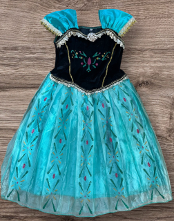 karnevalový kostým šaty FORZEN, LEDOVÉ KRÁLOVSTVÍ vel. 140