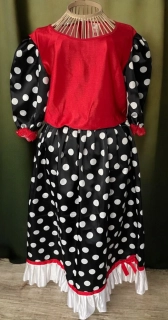 karnevalový kostým puntíkaté šaty vel. 40