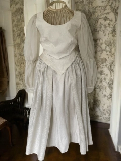 karnevalový kostým šaty PRINCEZNA, ANDĚL, BÍLÁ PANÍ vel. 36