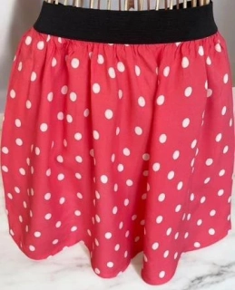 dívčí sukně s puntíky vel. 11-12 let