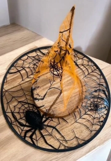 karnevalový doplněk klobouk ČARODĚJNICKÝ 