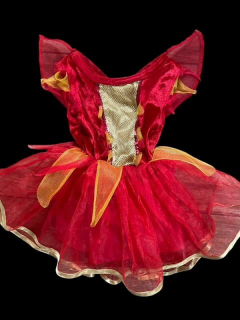 karnevalový kostým šaty s křídly ČARODĚJNICE, ČERTICE vel. 2-3 roky