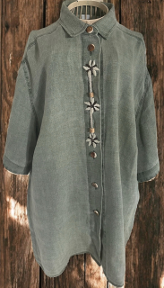 dámská lněná selská košile vel. 48