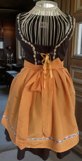 Dámské šaty v selském, dirndl stylu vel. XS