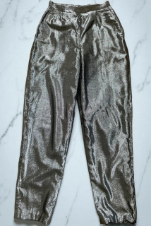 Karnevalový kostým třpytivé kalhoty alá ABBA vel. 36