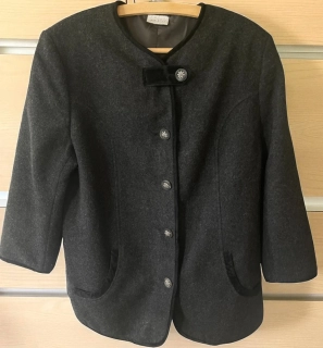 dámský vlněný kabátek selský styl vel. 48