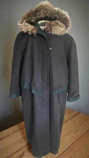 Dámský zimní vlněný kabát vel. 44/46