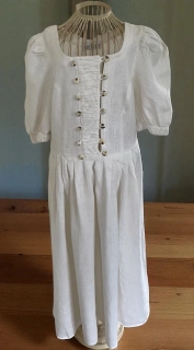 Dámské lněné šaty v selském stylu vel. 40