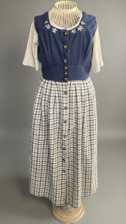 dámské šaty s tričkem v dobovém, selském stylu vel. 36