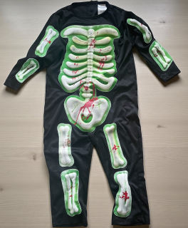 karnevalový kostým kostlivec vel. 3-4 roky