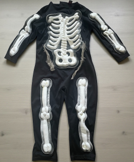 karnevalový kostým kostlivec vel. 3-5 let