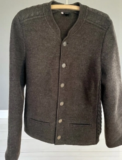 Pánský vlněný kabátek v selském, mysliveckém stylu vel. XL