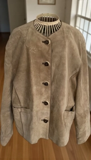 Dámská kožená bunda selský styl vel. 44