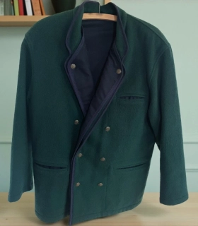 Pánský vlněný kabátek zateplený vel. XL