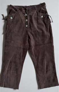 Dámské kožené kalhoty dobový, selský styl vel. 38/40