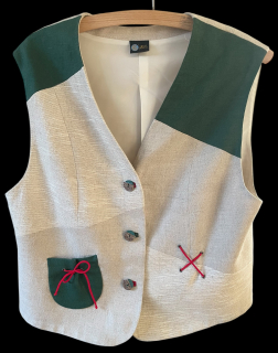 Dámská vesta v selském stylu vel. 42